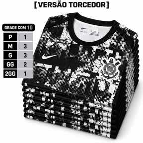Grade Fechada Corinthians Treino Torcedor Masculino- 10 Peças