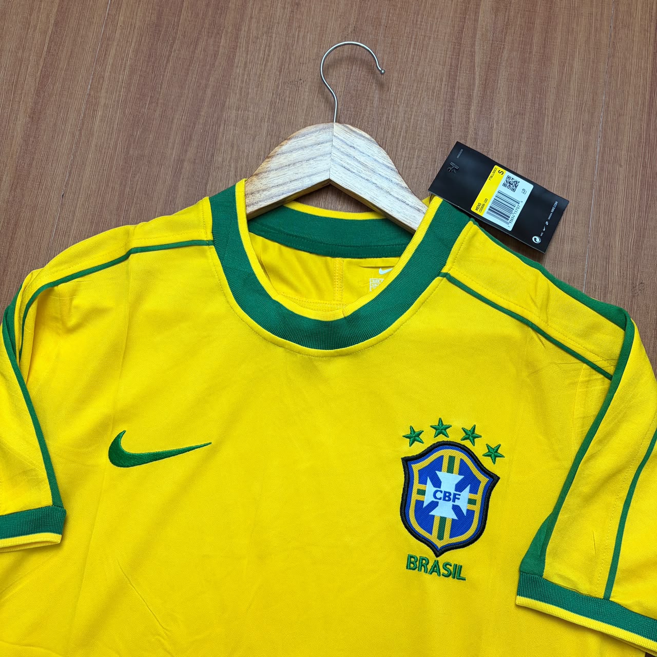 Camisa Brasil Home 1998 Retrô Masculino