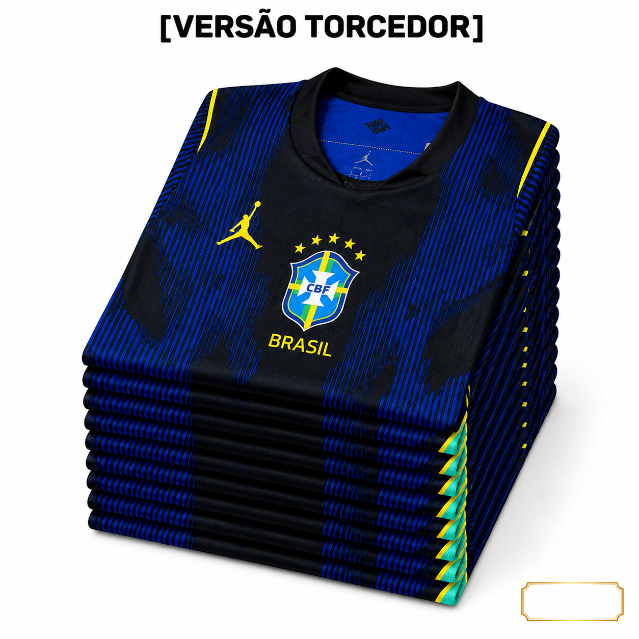 Grade Fechada Brasil Jordan Torcedor Masculino- 12 Peças