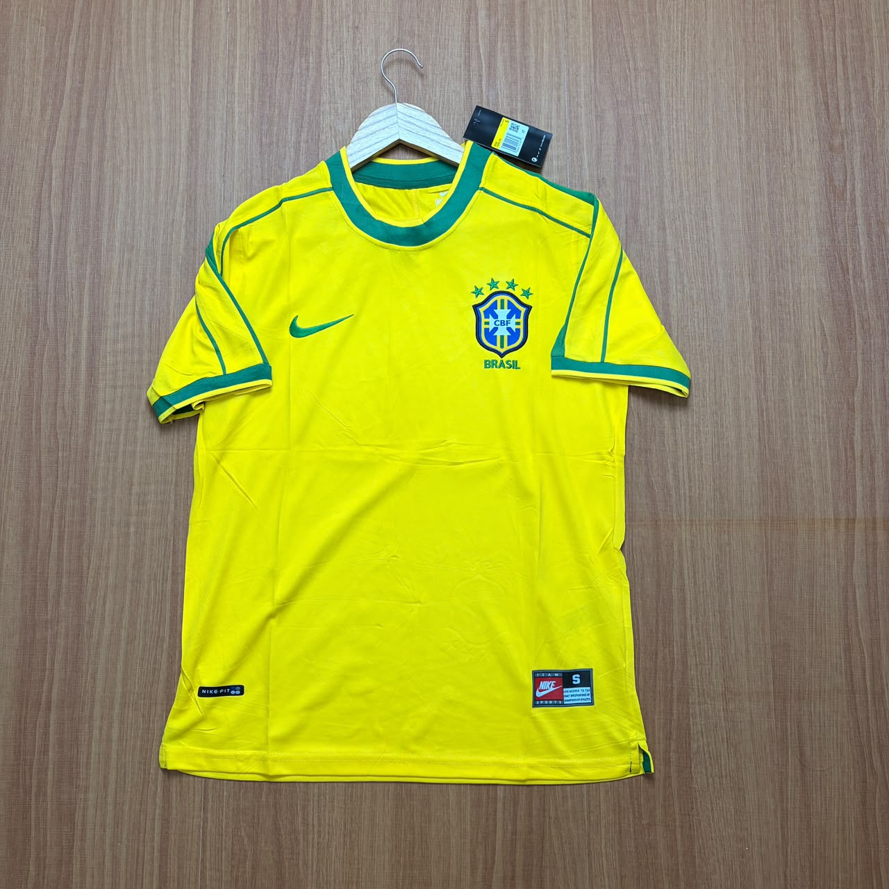 Camisa Brasil Home 1998 Retrô Masculino