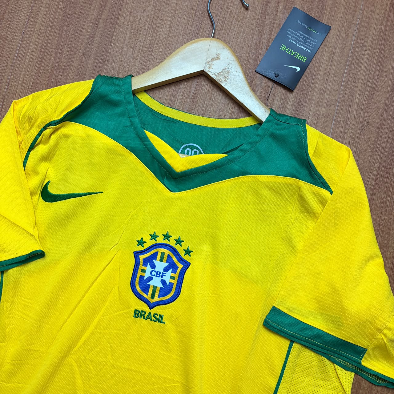 Camisa Brasil Home 2004 Retrô Masculino