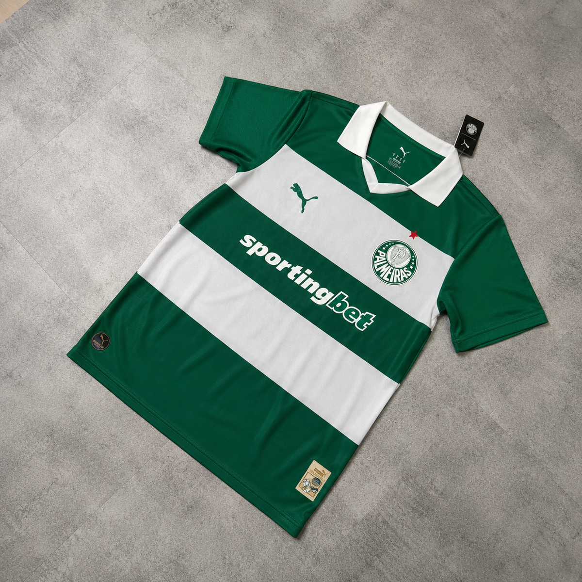Camisa Palmeiras Listrada Home 26/27 Torcedor Masculino