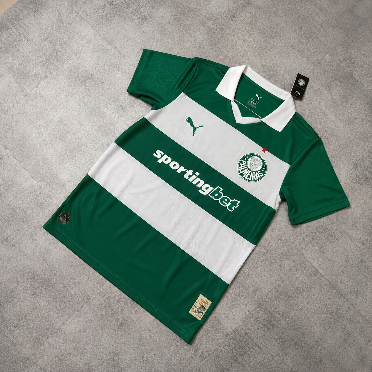 Camisa Palmeiras Listrada Home 26/27 Torcedor Masculino
